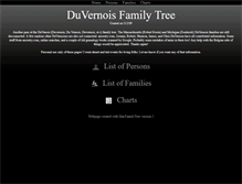 Tablet Screenshot of genealogy.duvernois.org